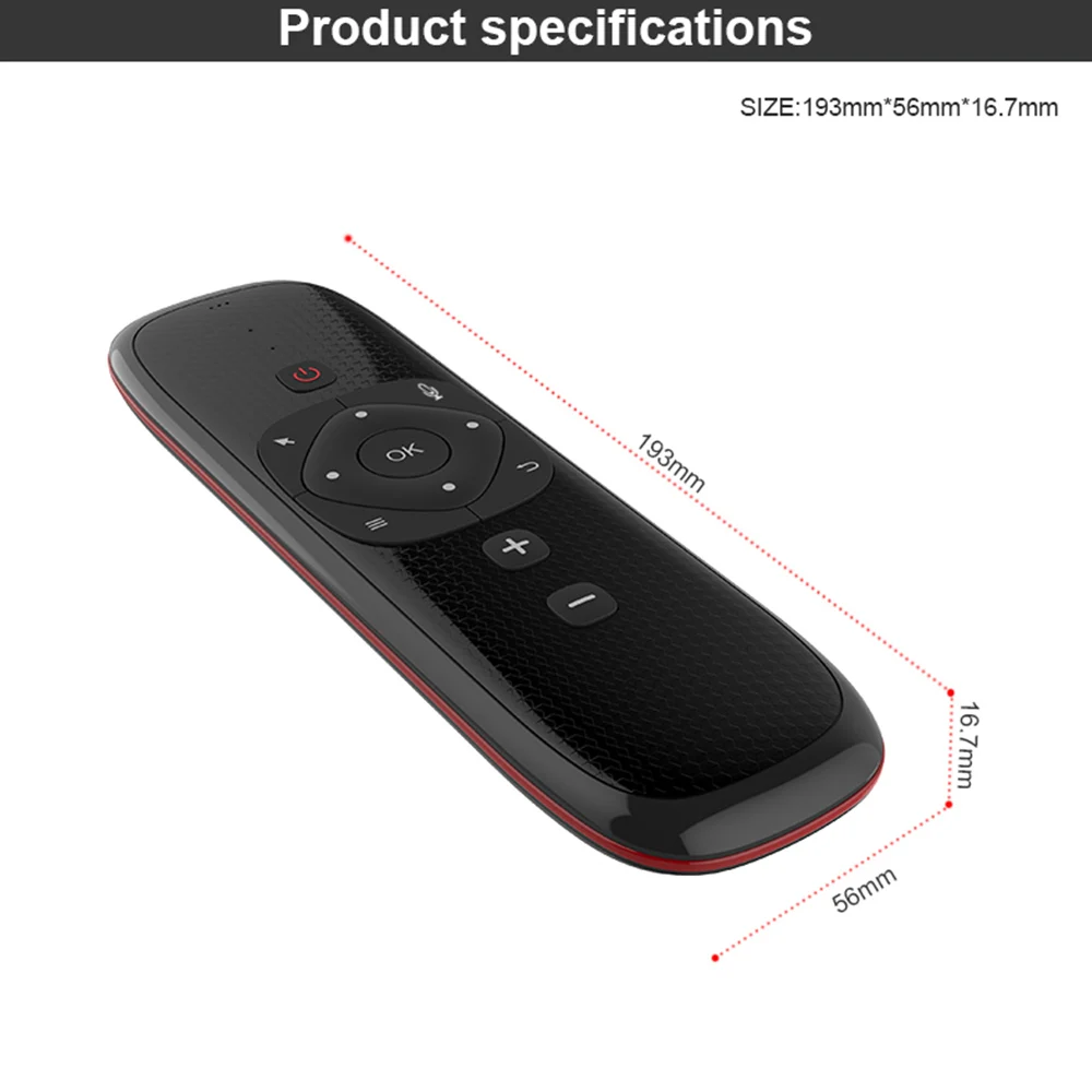 Wechip W2 универсальная Мини 2 4G Беспроводная клавиатура Air Mouse с сенсорной панелью