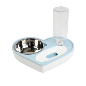 

Automatic Pink Pet Feeder Water Dispenser Non-Slip Cat Dog Drinking Bowl Feeder Dish Food Container pet supplies