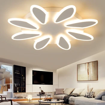 

Acrylic LED ceiling light, can be used in Nordic living room kitchen bedroom study modern three-color dimming ceiling light deco
