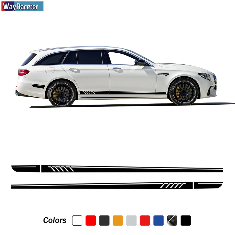 2 предмета Edition 507 боковой полосы Sitkcer наклейка для Mercedes Benz E Class W213 E53 E43 E63 AMG S213 A238 C238