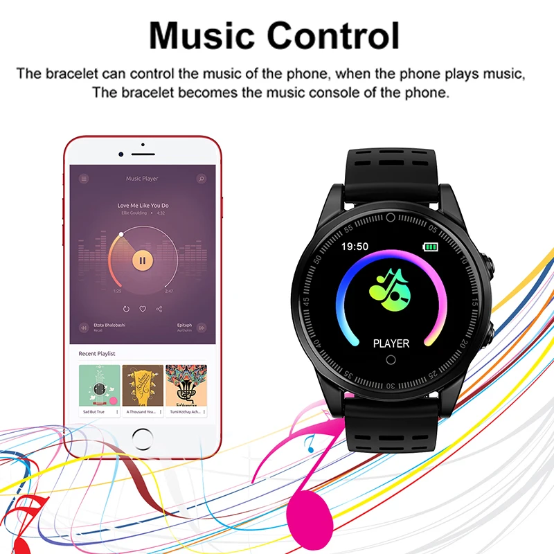 Nennbo R13 PRO Smart Watch 2.5D IPS Screen Waterproof Heart Rate Monitor Blood Pressure Fitness Tracker Sport Wristband