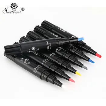 

Saviland Temperature Change Gradient Nail Polish Glue Pen Nail Glue Pen Phototherapy Glue
