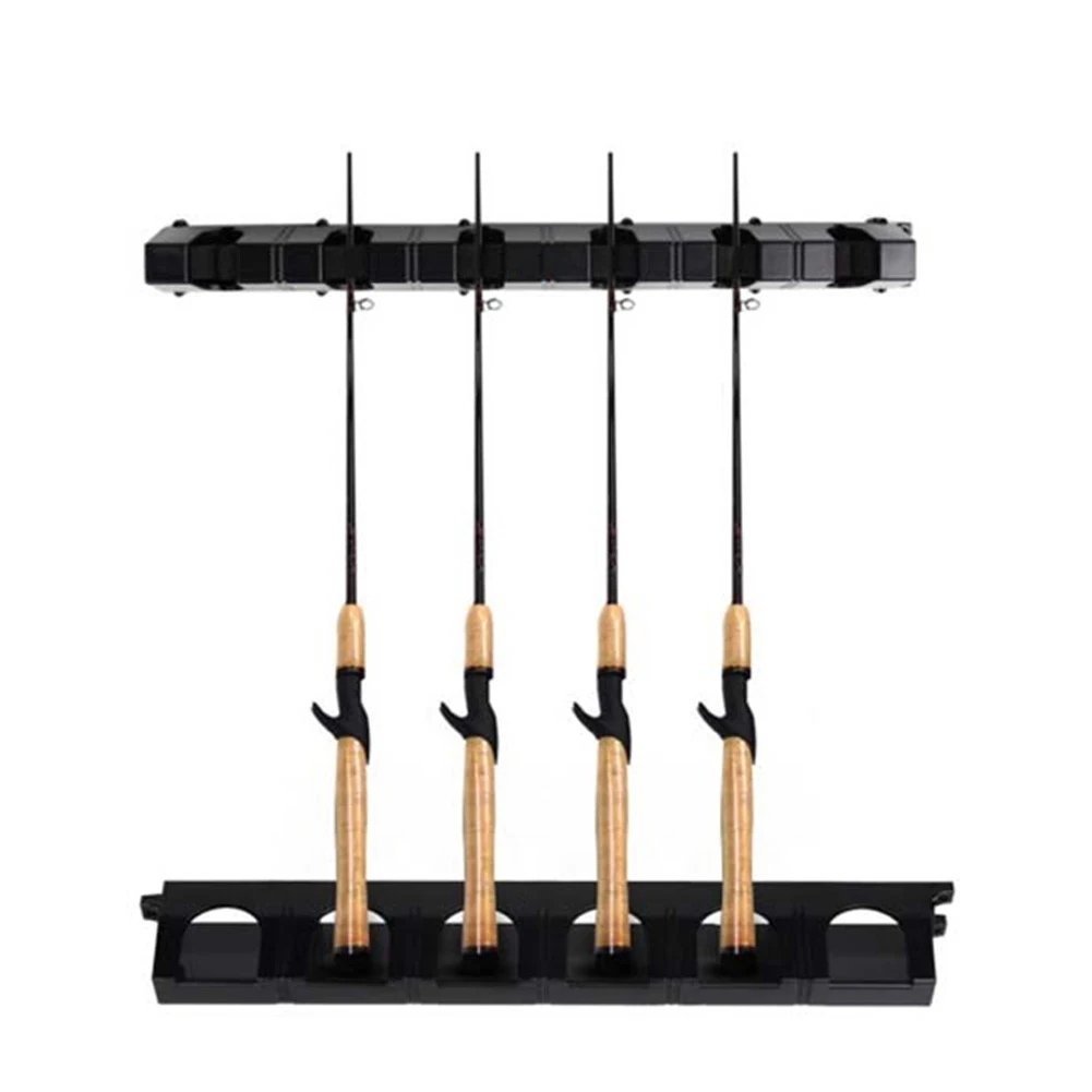 

Portable Truss Bracket Accessories Vertical Holder Frame Collection Home Display Fixed Fishing Rod Rack 6-rod Wall Mounted