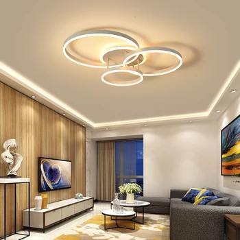 

modern led chandelier lighting circle lights for living room bed room lights Hardware+acrylic ceiling led chandelier nordic lamp