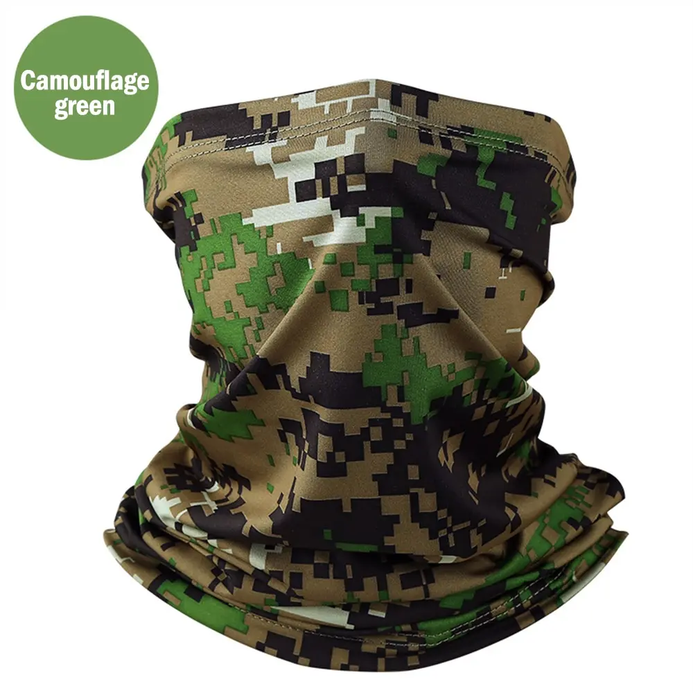 3D Camouflage Scarf Neck Gaiter Tactical Seamless Bandana Headband Camo Army Military Outdoors Mask Shield Hiking Tube Buffs hair scarf for men Scarves