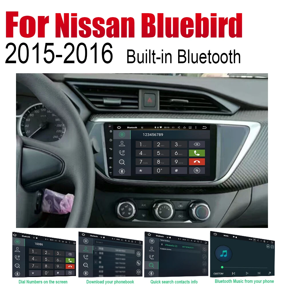 Clearance ZaiXi Android GPS Navigation For Nissan Bluebird 2015~2016 Bluetooth wifi 2din Car Radio Stereo Multimedia Player Audio 5