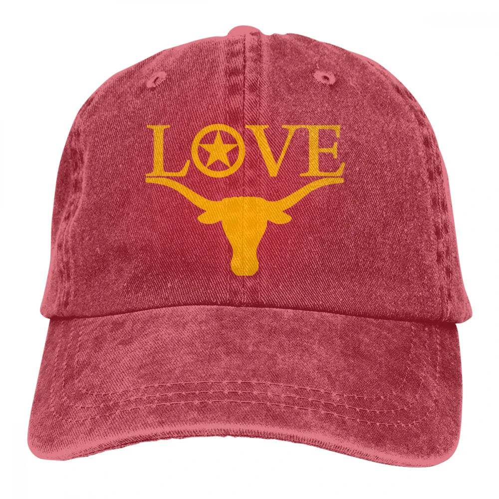 Love Your TEXAS Casquette черные унисекс Мужские Женские джинсовые бейсболка с ремешком кепки регулируемые Гольф папа шляпа