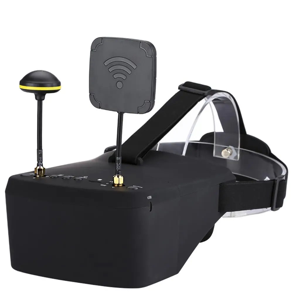 В наличии EV800D 5 8G 40CH дюймов 800*480 видео гарнитура HD DVR разнообразие FPV очки с