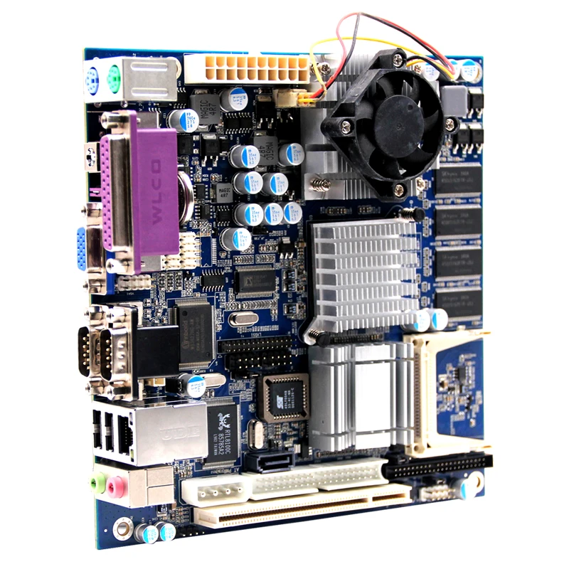 Материнская плата Celeron M дешевая мини материнская itx для сервера 1U 512 МБ lvds 6 * USB