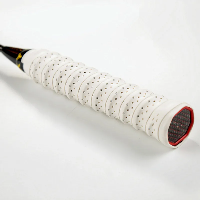 Белый Впитывающая Пот ручка для бадминтонной ракетки лента противоскользящая прочная Теннисная ракетка Sweatband открытый инструмент - Цвет: Белый