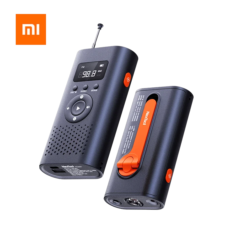 Xiaomi Nextool 6-в-1 AM FM-радио фонарик ручной генератор энергии аварийное оповещение