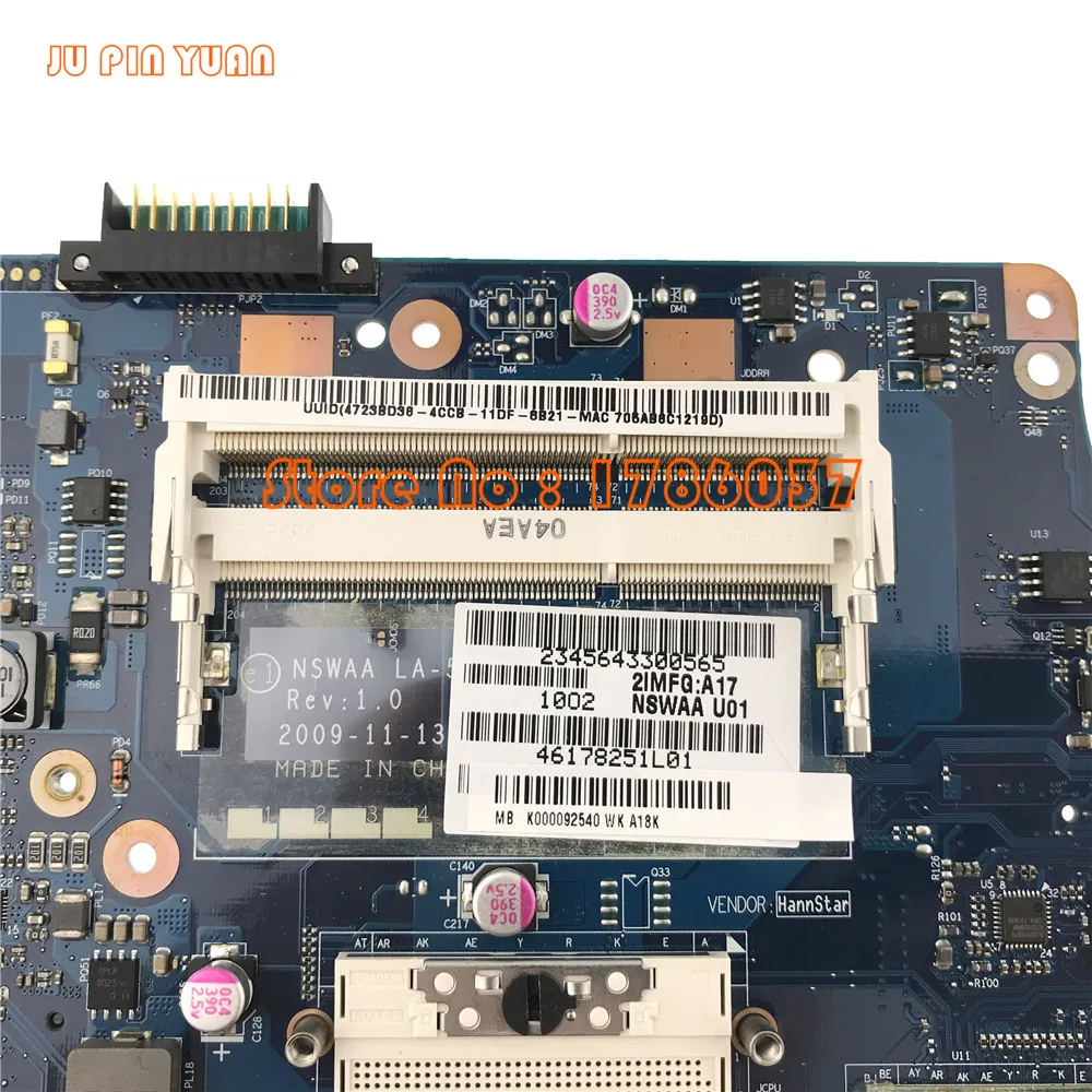 K000092540 LA-5321P для Toshiba Satellite L500 L505 серии Материнская плата для ноутбука