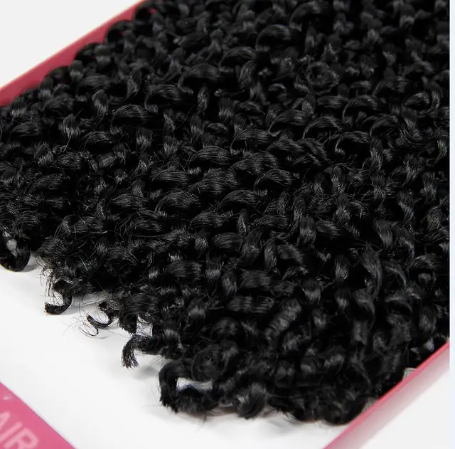 YxCheris Synthetic Crochet Hair jerry curl bundles weave Braiding hair with Ombre Crochet Braids Hair Extension bulk hair #1B