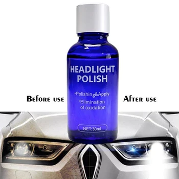 

News 10/30ML Car Headlight Repair Coating Solution Repair Kit Oxidation Rearview Coating Headlight Polishing Anti-scratch Liquid