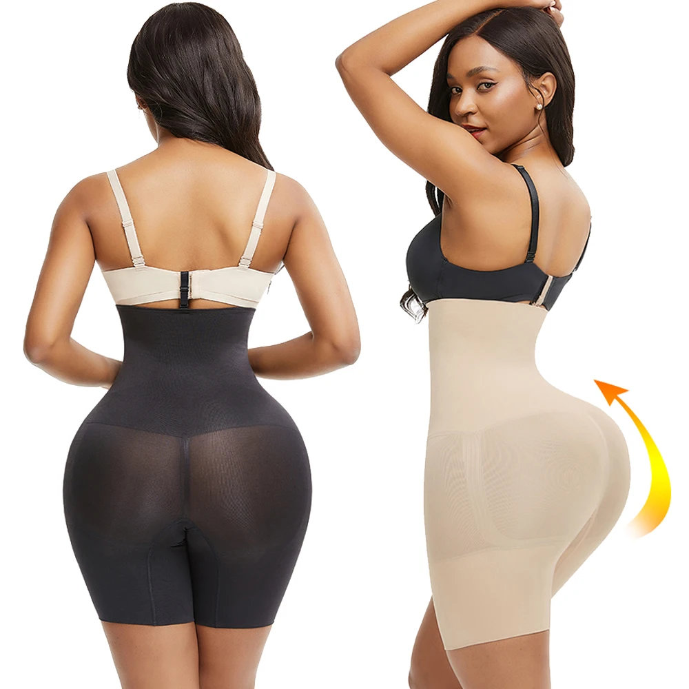HEXIN Butt Lifter бесшовные для женщин Высокая талия для похудения животик контроль трусики плюс Корректирующее белье корсет