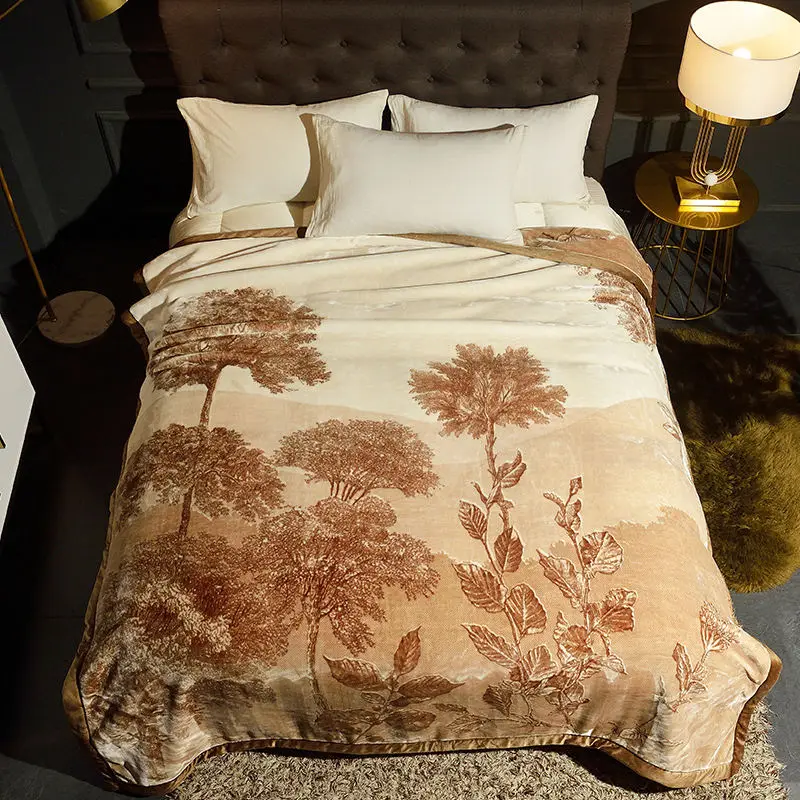 4,2 кг тяжелое мягкое Облачное одеяло, светильник с кофейным рисунком, зимнее теплое утяжеленное одеяло s 200*230 см, уютное плюшевое одеяло для взрослых - Цвет: Color 1