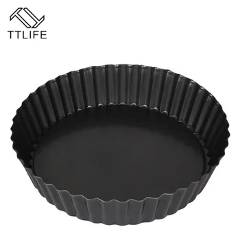 

TTLIFE Baking Pan Round High-Sided with Removable Loose Non-stick Bottom Reusable Baking Easy Clean Molds Tart Pan Mold