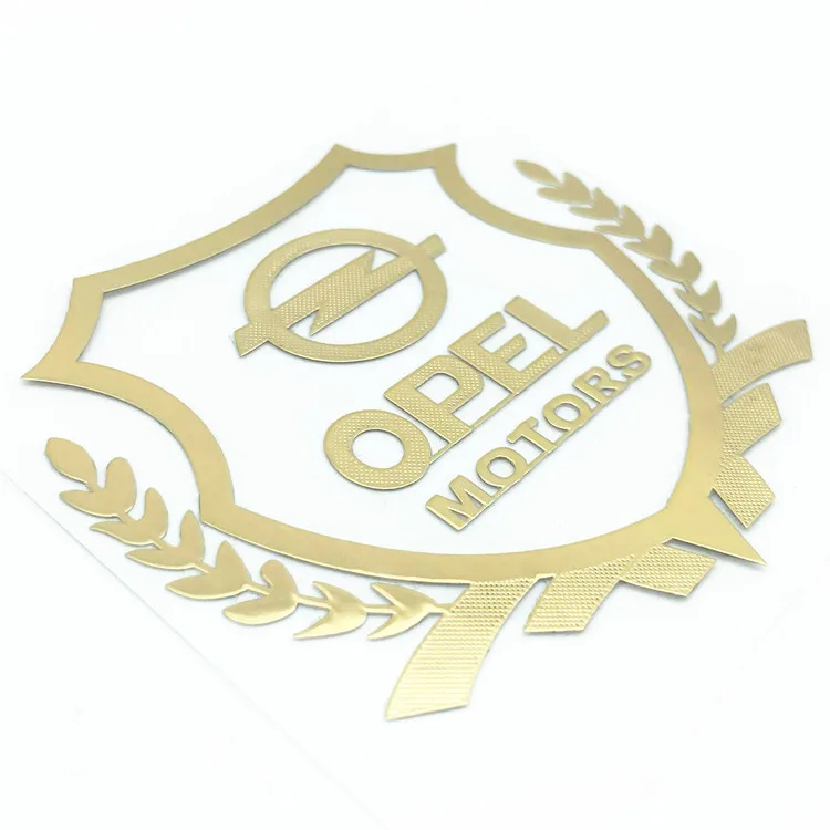 2pcs Gold OPEL 2 шт. Opel Motors пшеничные уши 3D металлические автомобильные наклейки наклейка эмблема значок Логотип для автомобиля крыло боковое крыло задний бампер багажник аксессуары - Название цвета: 2pcs Gold OPEL