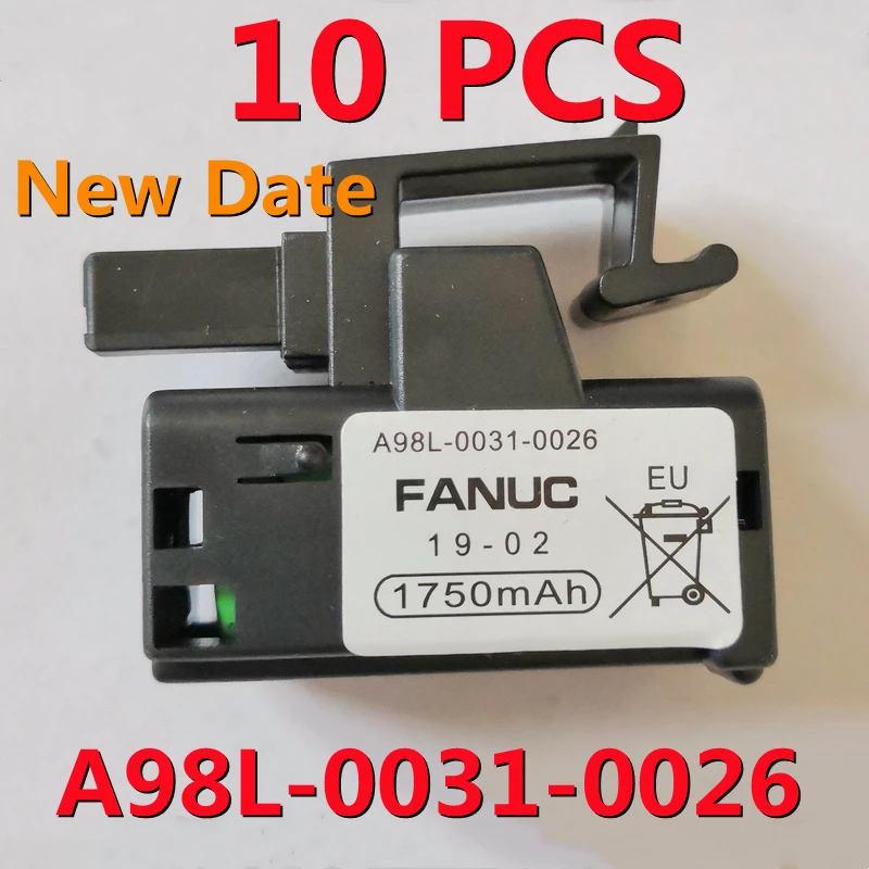 Pacote Novo A98l0031-0026 A02b-0309-k102 A02b-0309-k102 3v Fanuc Plc Cnc Bateria de Lítio 10