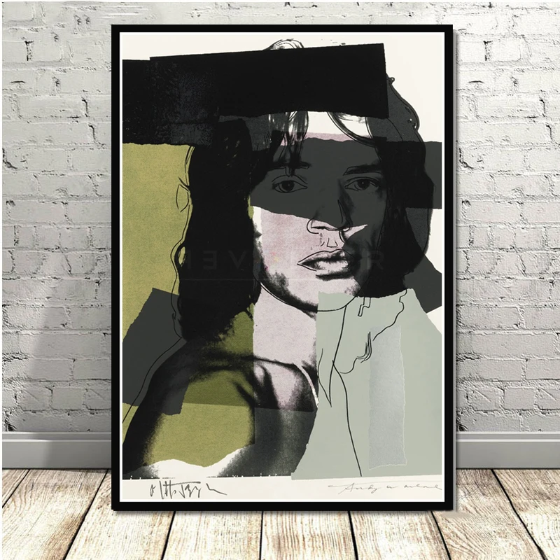 GX026 плакатный принт Горячая Энди Warhol Mick Jagger натюрморт абстрактное искусство светлые холщовые настенный Рисунок Картина для комнаты домашний декор - Цвет: Сливовый