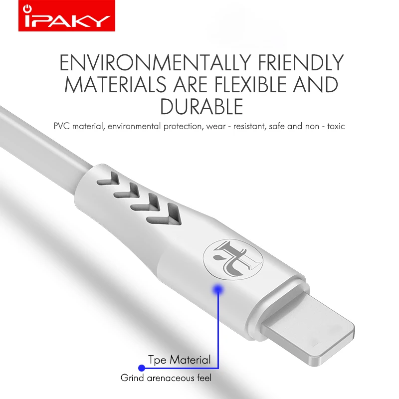 IPAKY 3.6A USB кабель 18 Вт для iPhone кабель USB C Синхронизация данных Быстрая зарядка кабель Micro USB TYPE C для huawei samsung Xiaomi LG