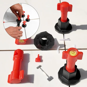 

24pcs/set Wedges For Flooring Wall Hand Tool Construction Locator Reusable Easy To Use Tile Leveler Adjustable Spacers Accurate