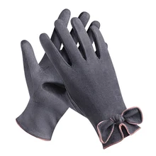 Полный палец перчатки женские теплые перчатки бантик сенсорный экран теплозащитные лыжные перчатки для катания на лыжах на открытом воздухе Handwear