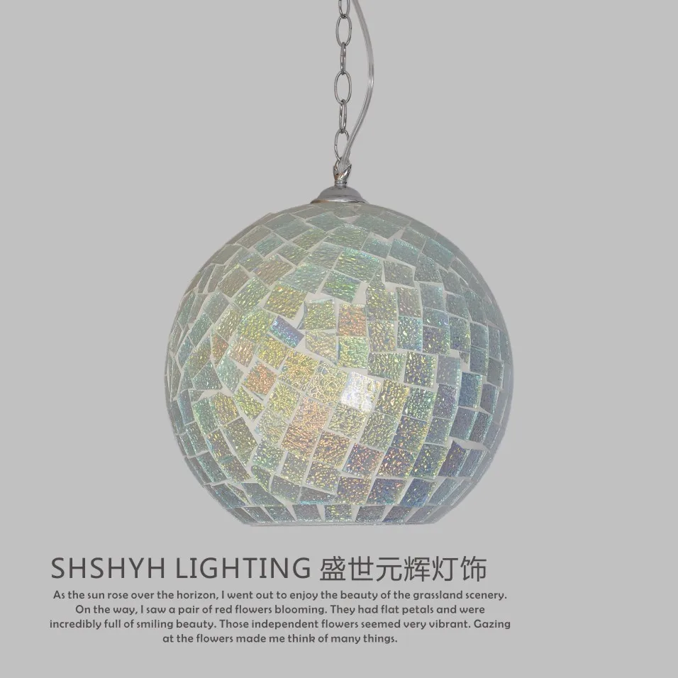 

Bohemia Glass Lamp Shade Aisle Corridor Dining Room Single Head Pendant Light pendant lights