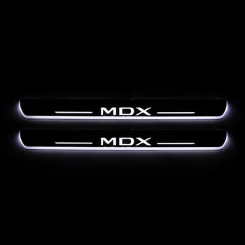 

Acrylic Moving LED Welcome Pedal Car Scuff Plate Pedal Door Sill Pathway Light For Acura MDX 2014 - 2018 2019 2020