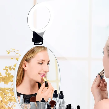 

Mobile Makeup Lighting Phone Dimmable Selfie Ring Lights Rotatable LED Fill Light Tablet Live Streaming Adjustable Brightness