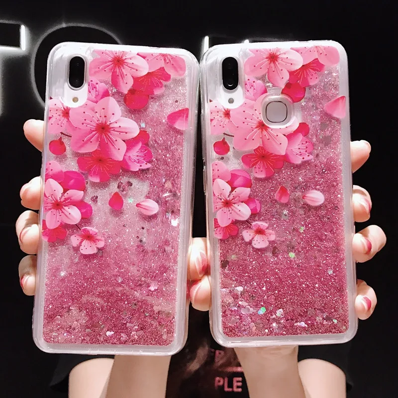 Задняя крышка для samsung A10 A20 A30 A50 A70 A80 A90 M10 M20 M30 A10S A20S A30S A40S A50S вишня в цвету зыбучий