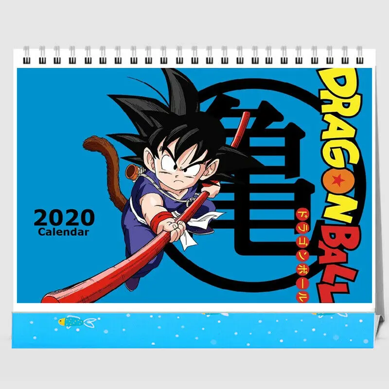 Аниме календарь Dragon Ball Z Сон Гоку Мастер Роши Настольный календарь 13 страниц подарок на год