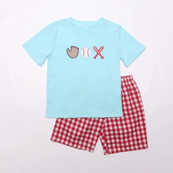 

boys Summer Short Sleeves Boy Baseball Outfit Baby T-shirt Shorts Casual Clothes Boy Clothing Boys Summer Clothes