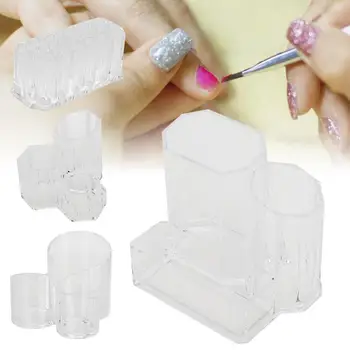 

Nail Brush Acrylic Cosmetic Brush Empty Eyebrow Pencil Nail Art Pen Storage Box Display Rack Nail Brush
