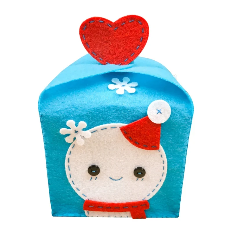 Non-woven Christmas Eve Apple Box Xmas Handmade Cloth Decoration DIY Material Kit - Цвет: 1