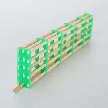 

20*3cm 10pc/lot Plastic wood long five-section bamboo prison cage Special tool for beekeeping D033