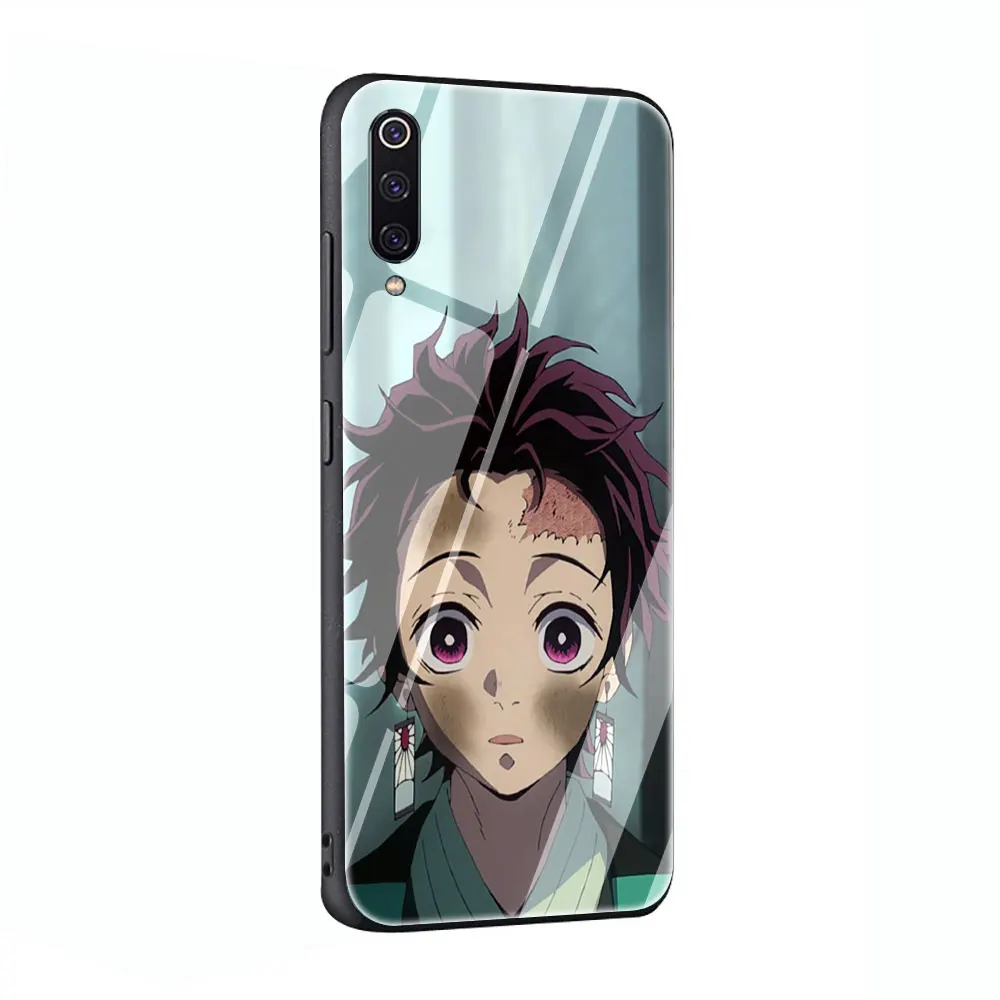 G10 Аниме Demon Slayer Kimetsu no Yaiba закаленное стекло чехол для телефона Xiaomi mi 8 9 Красный mi 4X 6A Note 5 6 7 Pro Pocophone F1 - Цвет: G10
