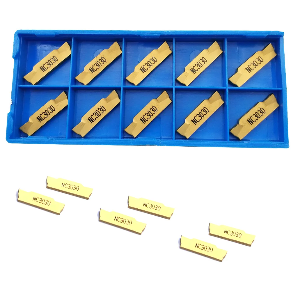 

10PCS MGMN300 M NC3030 turning tools carbide inserts MGMN 300 CNC lathe cutter part parting and grooving part