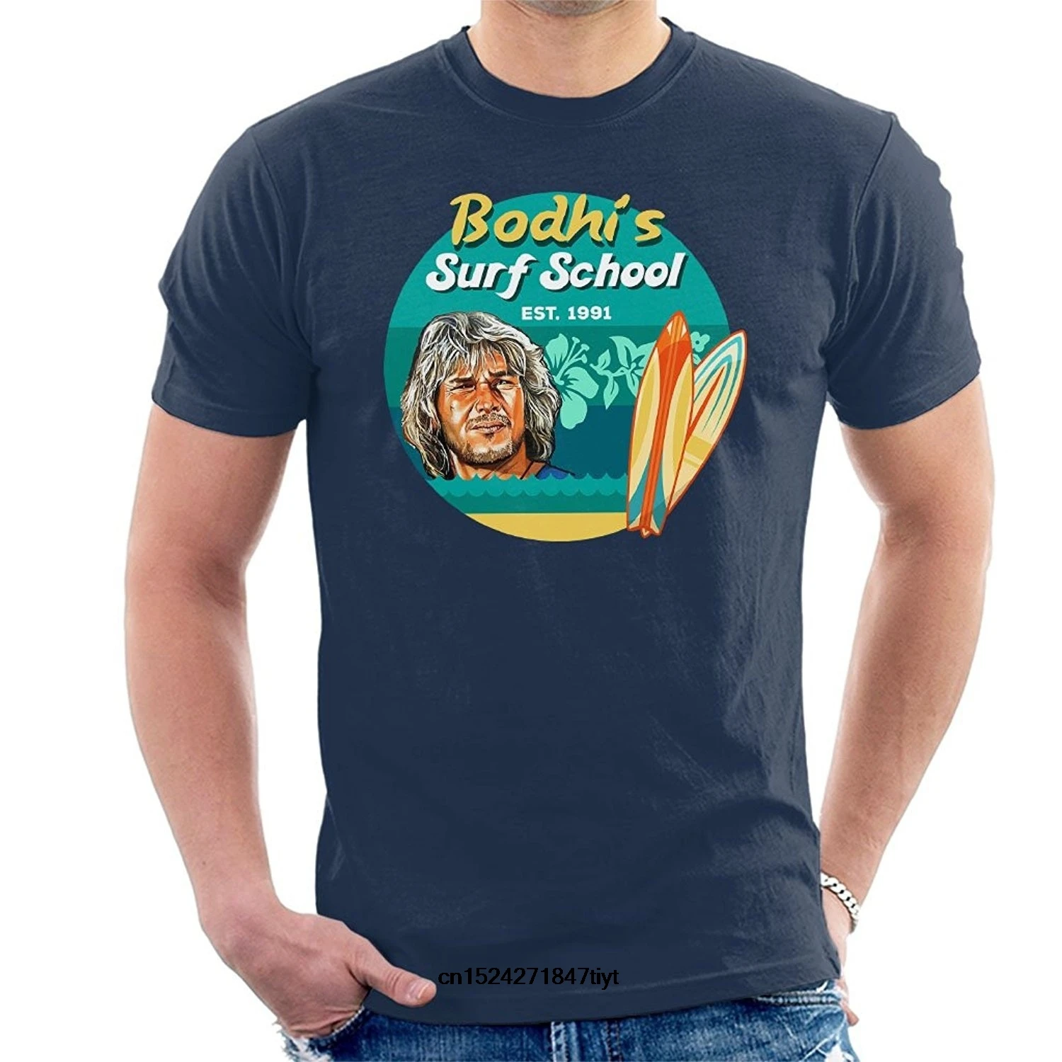 Men's Fashion Cotton T-shirt BodhisSchool Point Break Punk T-Shirt |
