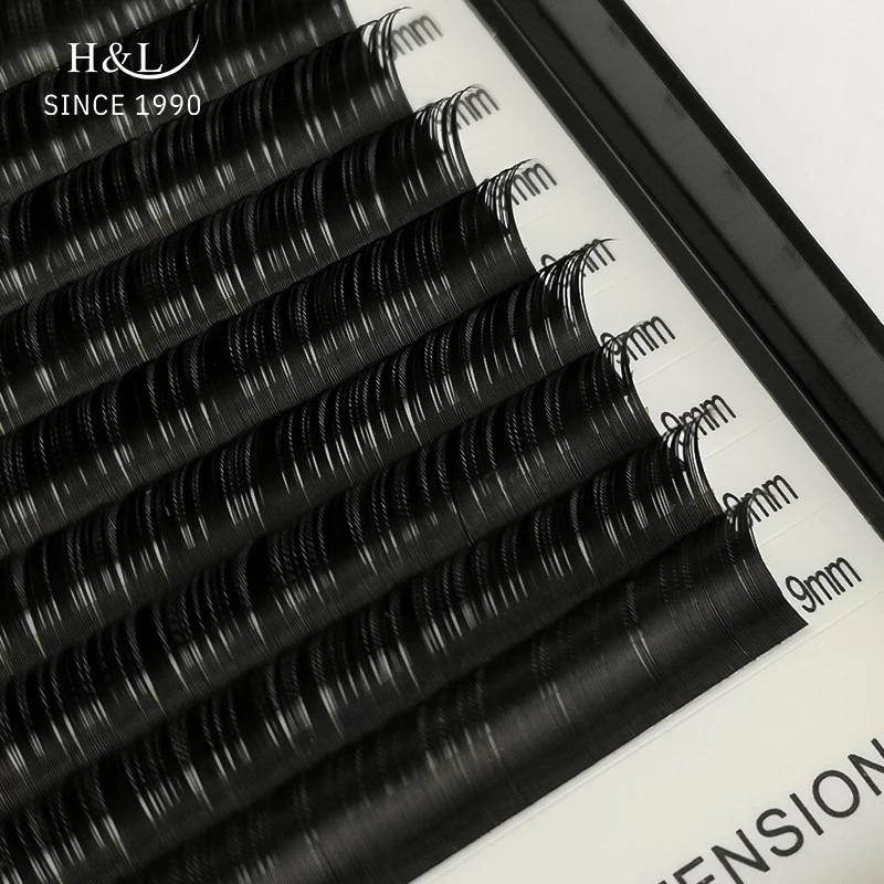 H& L, с 1990 года, 20 рядов, искусственные норковые Индивидуальные ресницы, ресницы maquiagem cilios для профессионалов, мягкие норковые ресницы для наращивания