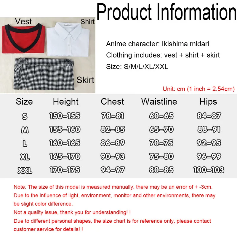 Ikishima midari Cosplay Costume Kakegurui Compulsive Gambler Girl Wigs and Accessories JK Uniform Schoolgirl School Suit 0 (13)