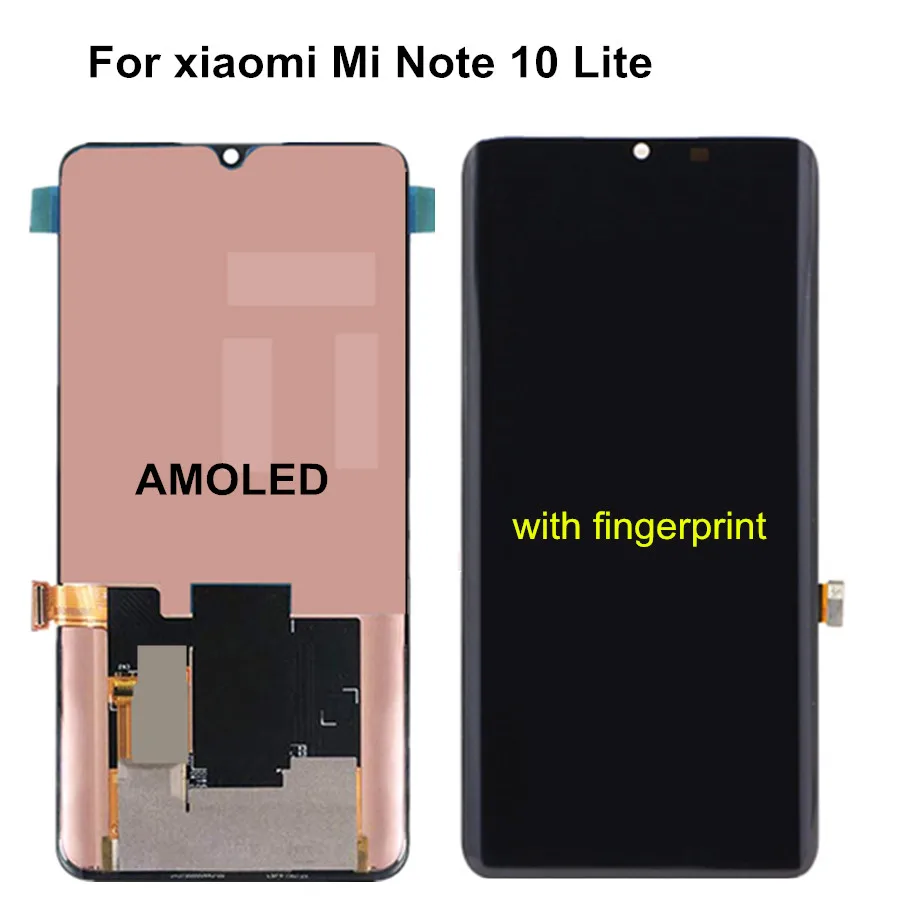 AMOLED For Xiaomi Mi Note 10 Lite LCD Display