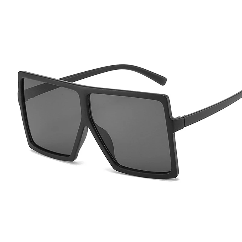 Oversized Shades Sunglasses Woman Black Fashion Square Big Frame Sun Glasses Female Vintage Retro Glasses Unisex Oculos_voghion.com