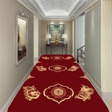 Китайский стиль, ковер для коридора, мягкий фланелевый коврик для спальни, коврики для дома, декоративный красный ковер для гостиной, 80*200 см