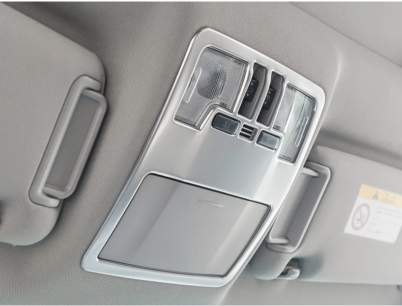 Автомобильный Стайлинг для Toyota Highlander-, передний светильник для чтения из нержавеющей стали, декоративная накладка на рамку, внутренний доступ