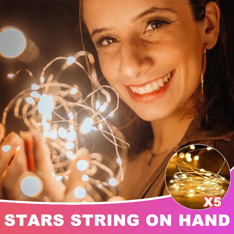 

string lights fairy luces led decoracion dormitorio guirlande lumineuse Lichterkette party decoration holiday garland for photo