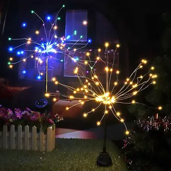 

Warm White/Colorful 105LED Fairy Bouquet Dandelion Lights Fairy Light Durable Festival Christmas Home Garden/Yard Xmas Decor