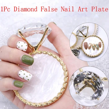 

1Pcs Diamond False Nail Tips Plate Starfish Stand Phnom Penh Agate Diamond Nail Art Display Nail Showing Manicure Tools