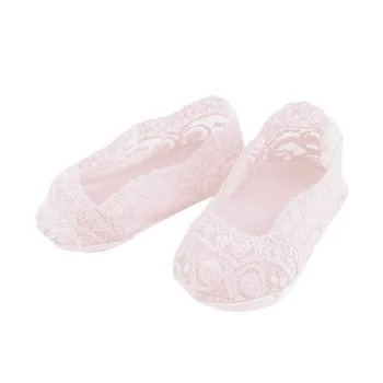 

HIgh Quality Baby Girls Hollow Out Lace Princess Shallow Mouth Invisible Inner Anti-Skid Cute Boat Socks Baby Socks