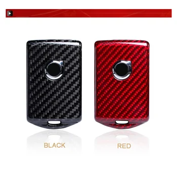 

100% real carbon fiber car key cover fob key case shell for volvo S90 V90 XC90 XC60 XC40 key wallet car styling accessories
